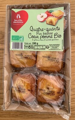 Quatre-quarts pur beurre coeur pomme Bio