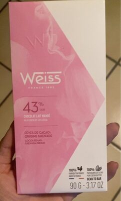 Tablette chocolat 43% cacao