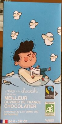 Chocolat au lait grand cru riz soufflé