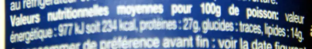 Thon blanc entier à l'huile d'olive vierge extra nutrition facts table