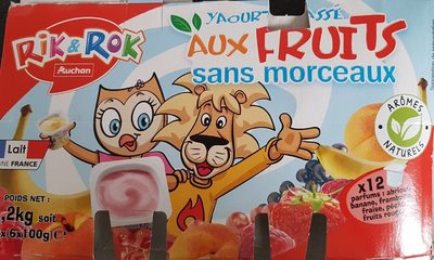 Rik & Rok Yaourt Brassé Aux Fruits 12x100g
