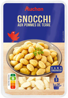 Gnocchi aux flocons de pomme de terre front packaging
