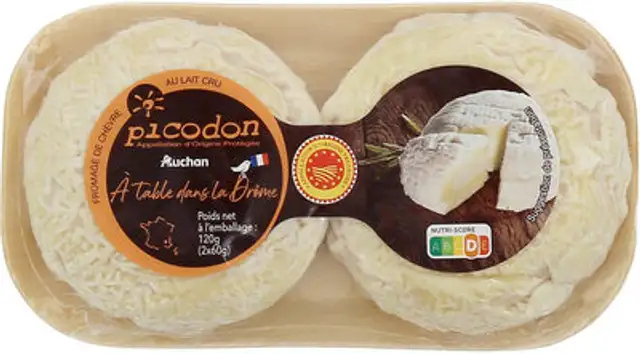 picodon Appellation d'Origine ProtégéeFromage de chèvre au lait cru front packaging