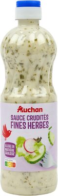 Sauce crudités fines herbes allégée en matières grasses* front packaging