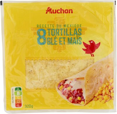 8 Tortillas de blé et maïs