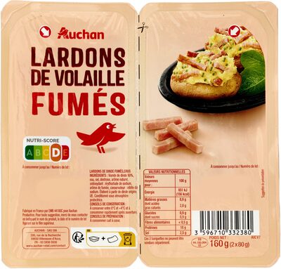 Lardons de volaille fumés