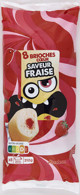 Brioches cœur saveur fraise