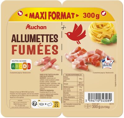 Allumettes fumées front packaging