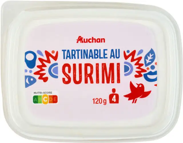 Tartinable au surimi front packaging