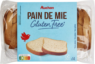 Pain de mie sans gluten front packaging