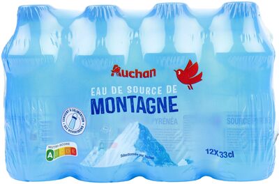 Eau de source de montagne front packaging