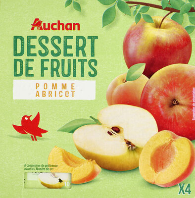 Dessert de fruitspomme abricot x4