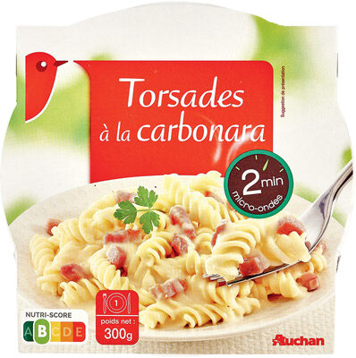 Torsades a la carbonara front packaging