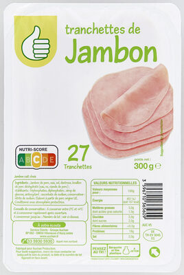 Tranchettes de jambon front packaging
