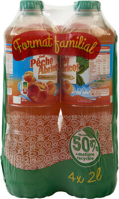 Pêche Abricot - boisson aux jus de fruits - à l'eau de source