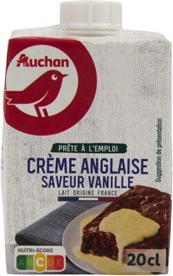 Crème anglaise saveur vanille
