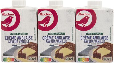 Crème anglaise saveur vanille