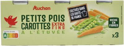 Petits pois carottes à l'étuvée extra-fins