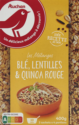 Les mélanges blé, lentilles et quinoa rouge