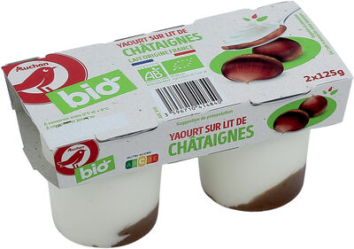 Yaourt sur lit chataigne bio