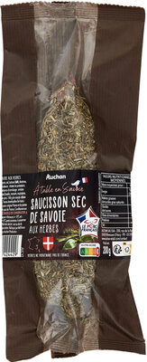 Saucisson sec de Savoie Herbes front packaging