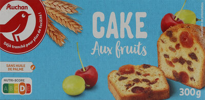Cake aux fruits 300g front packaging