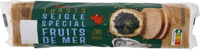 Toast rond seigle fruit de mer front packaging