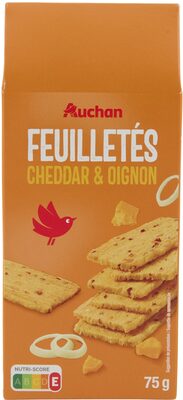 Feuilletés cheddar et oignon front packaging
