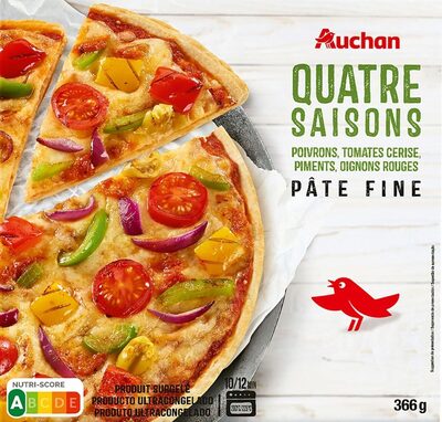 Pâte finequatre saisonsPoivrons, Tomates cerise, Piments, Oignons rouges