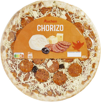 Pizza chorizo 450g front packaging