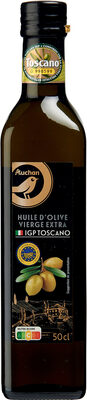 Huile d'olive vierge extra toscano igp front packaging