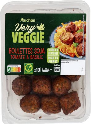 BOULETTES SOJA TOMATE et BASILIC