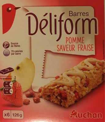 Barre de Céréales Pomme Saveur Fraise