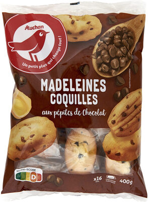 Madeleines aux pépites de chocolat