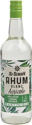 Rhum Blanc Agricole de la Martinique - Appellation d'Origine Contrôlée