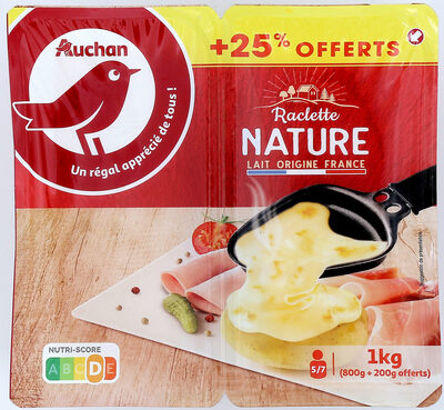 Raclette nature front packaging