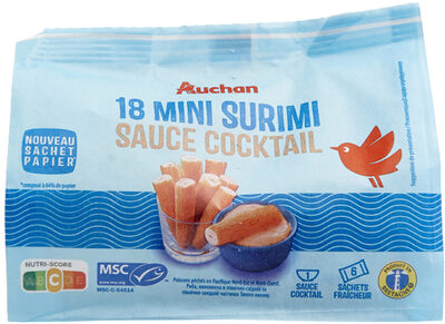 Auchan mini surimi sauce cocktail x18
