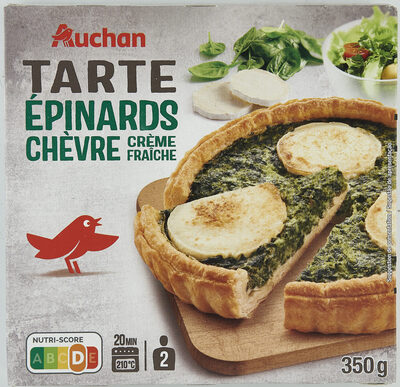 TARTE EPINARDS CHEVRE, crème fraîche front packaging