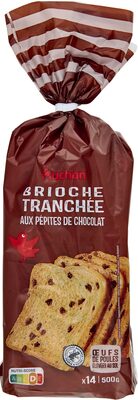 Brioche tranchée aux pépites de chocolat 500g
