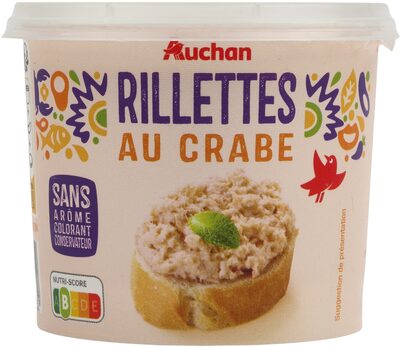 Rillettes au crabe front packaging