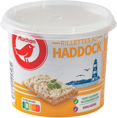 Rillettes au Haddock front packaging