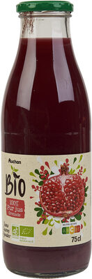 100% Pur Jus Grenade BioSans sucres ajoutés* front packaging