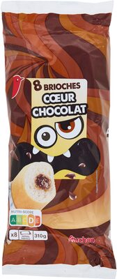 Brioches cœur chocolat front packaging