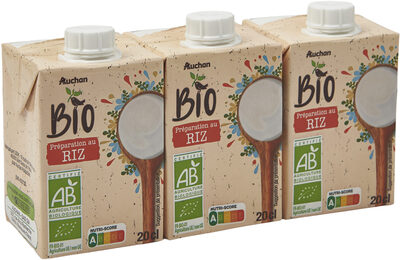 Préparation au RIZ Spéciale cuisineBio stérilisée UHT