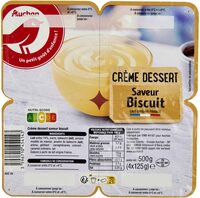 Crème dessert saveur biscuit