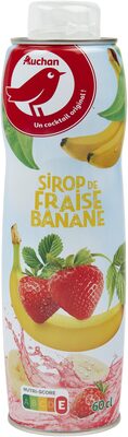 Sirop de fraise et de banane