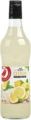 Sirop de citron front packaging