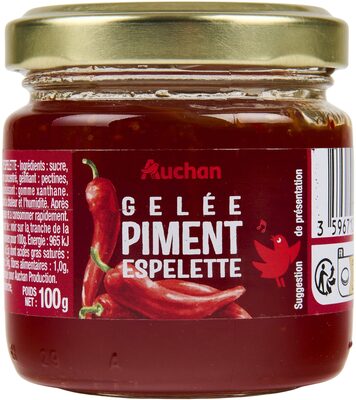 Gelée au piment d'Espelette front packaging