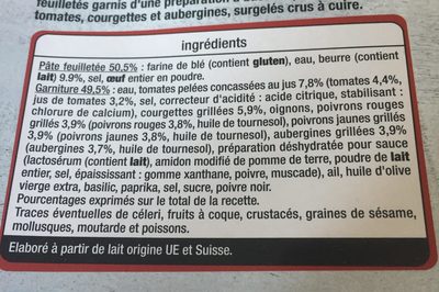4 paniers légumes du soleil ingredients label