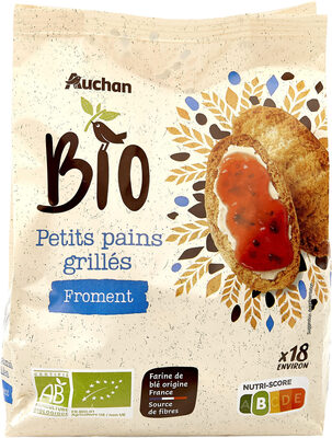 Petits Pains Grillés Froment biologique front packaging